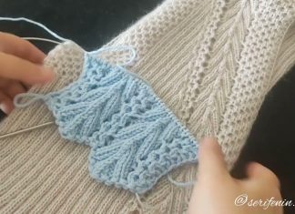 Çam Dalı Yelek Örneği Yapılışı - Örgü Modelleri - iki şiş örgü yelek modelleri şiş örgü bayan yelek modelleri yapılışı şiş örgü yelek modelleri