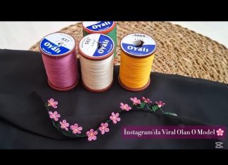 İğne Oyası Çiçekli Yazma Modeli - İğne Oyaları - en güzel iğne oyası modelleri iğne oyası örnekleri iğne oyası yapımı yeni iğne oyası örnekleri tülbent 1