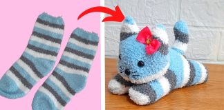 Çoraptan Oyuncak Kedi Yapımı - Dikiş - çoraptan kedi çoraptan kedi kukla yapımı çoraptan kolay kedi yapımı
