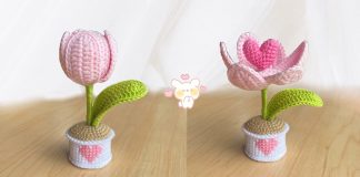 Amigurumi Saksıda Lale Yapılışı - Amigurumi - amigurumi çiçek amigurumi çiçek tarifi amigurumi lale tarifi amigurumi ücretsiz desenler