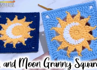 Güneş ve Ay Motif Yapılışı - Örgü Modelleri - kare motif anlatımlı kare motif modelleri kolay kare motif yapımı tığ işi kare motif yapımı