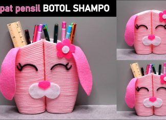 Şampuan Şişesinden Kalemlik Yapımı - Kendin Yap - atık pet şişeden kalemlik yapımı atıklardan kalemlik yapımı basit kalemlik yapımı