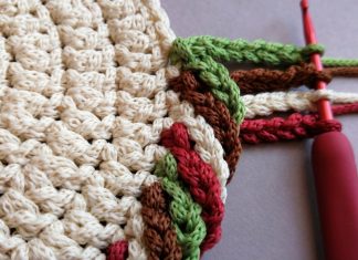 Tığla Renkli Kenar Oyası Yapılışı - Örgü Modelleri - kenar oyası tığ işi tığ işi battaniye kenar oyası tığ kenar örnekleri tığ oyası kenar örnekleri