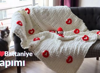 Alize Puffy Kalpli Battaniye Yapımı - Örgü Bebek Battaniyesi Modelleri - alize kabarık battaniye yapımı kadife ipten bebek battaniyesi kolay bebek battaniyesi modelleri