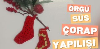 Altıgen Motiften Çorap Nasıl Örülür? - Örgü Modelleri - altıgen motif örnekleri evde yılbaşı ağacı süsü yapımı tığ işi yılbaşı ağacı süsleri yılbaşı süsleri yapımı yün örgü çorap