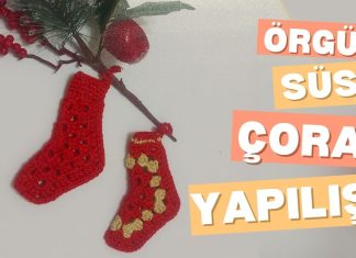 Altıgen Motiften Çorap Nasıl Örülür? - Örgü Modelleri - altıgen motif örnekleri evde yılbaşı ağacı süsü yapımı tığ işi yılbaşı ağacı süsleri yılbaşı süsleri yapımı yün örgü çorap