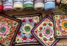 Çiçekli Kare Motif Örnekleri Yapılışı - Örgü Modelleri - farklı kare motifler kare motif örnekleri yapılışı tığ işi kare motif örnekleri