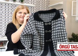 İki Renkli Bayan Hırka Yapılışı - Örgü Modelleri - iki şiş örgü örgü kazak yapımı şiş örgü bayan hırka yapılışı şiş örgü hırka modeli