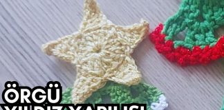 Tığ İşi Örgü Yıldız Tarifi - Örgü Modelleri - amigurumi tığ işi yıldız yapımı çok amaçlı figür yıldız yapımı örgü yıldız tığ işi tığ işi yıldız örgü modeli