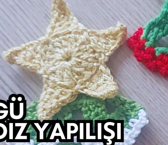 Tığ İşi Örgü Yıldız Tarifi - Örgü Modelleri - amigurumi tığ işi yıldız yapımı çok amaçlı figür yıldız yapımı örgü yıldız tığ işi tığ işi yıldız örgü modeli