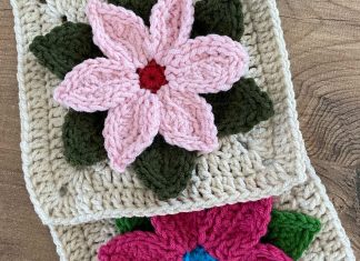 Çiçekli Motif Yapılışı - Örgü Modelleri - kare motif tığ işi motifler kare tığ işi motifler tığ işi tığ işi kare motif yapımı