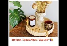 Rattan Tepsi Yapımı - Kendin Yap - bambu tepsi yapımı DIY rattan tepsi rattan tepsi yapımı malzemeleri