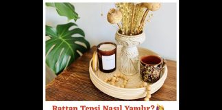 Rattan Tepsi Yapımı - Kendin Yap - bambu tepsi yapımı DIY rattan tepsi rattan tepsi yapımı malzemeleri