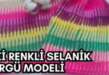 İki Renkli Selanik Nasıl Örülür? - Örgü Modelleri - gerçek selanik örgüsü sarkmayan selanik örneği selanik örgü selanik örgü atkı selanik örgü modelleri