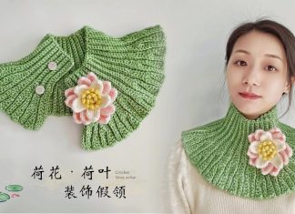 Lotus Örgü Boyunluk Yapılışı - Örgü Modelleri - boyunluk modelleri bayan kadın boyunluk örgü modelleri kolay boyunluk modelleri tığ işi