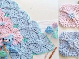 Tığ İşi Popcorn Motif Modelleri Anlatımlı - Örgü Bebek Battaniyesi Modelleri - farklı motif örnekleri kare motif modelleri kolay tığ işi kare motif yapımı anlatımlı tığ işi motif modelleri anlatımlı