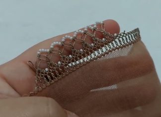 Boncuklu İğne Oyası - İğne Oyaları - beyaz boncuklu iğne oyası boncuklu iğne oyası ince iğne oyası örnekleri sıralı boncuklu iğne oyası modelleri tek renkli boncuklu iğne oyası modelleri