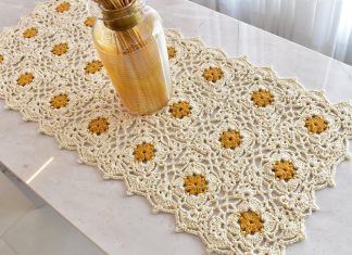 Kare Motifli Örgü Runner Yapılışı - Örgü Modelleri - değişik runner modelleri el yapımı ranır modelleri kolay tığ işi runner modelleri motifli runner modelleri tığ işi ranır modelleri