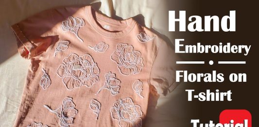 Nakışla Tişört Süsleme Nasıl Yapılır? - Nakış - elbise yenileme fikirleri eski elbiselerden yeni elbise yapımı penye tişört süsleme tişört süsleme fikirleri