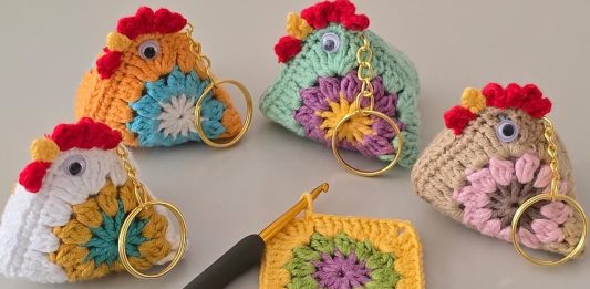 Örgü Tavuk Anahtarlık Yapılışı - Örgü Modelleri - amigurumi anahtarlık basit anahtarlık yapımı kolay amigurumi anahtarlık tarifi örgü anahtarlık modelleri ve yapılışları