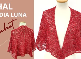 Örgü Yarımay Şal Yapılışı - Örgü Modelleri - çeyizlik örgü şal modelleri el örgü şal modelleri el örgüsü şal modelleri ve yapılışı kolay örgü şal modelleri yeni örgü şal modelleri