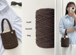 Tek Yumakla Motifli Kova Çanta Yapılışı - Örgü Modelleri - kolay tığ işi çanta modelleri motifli tığ işi çanta modelleri tığ işi çanta modelleri ve yapılışları tığ işi çantalar örnekleri tığ işi dantel çanta modelleri