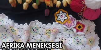 Afrika Çiçeği Motifi Yapımı - Örgü Modelleri - afrika çiçeği motifi afrika çiçeği motifi battaniye afrika menekşesi motifi afrika motifleri