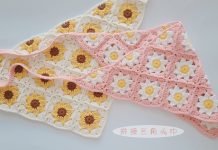 Motifli Bandana Yapılışı - Örgü Modelleri - en yeni bandana modelleri tığ işi bandana modelleri yazlık örgü bandana modelleri
