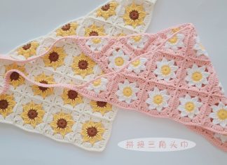 Motifli Bandana Yapılışı - Örgü Modelleri - en yeni bandana modelleri tığ işi bandana modelleri yazlık örgü bandana modelleri