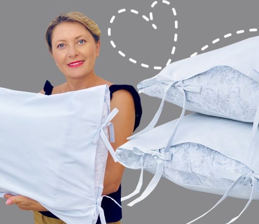 Bağcıklı Yastık Kılıfı Nasıl Dikilir? - Dikiş - bağcıklı yastık kılıfı dikimi çeyizlik yastık kılıfı dikimi yastık kılıfı kesimi dikimi yastık kılıfı nasıl dikilir