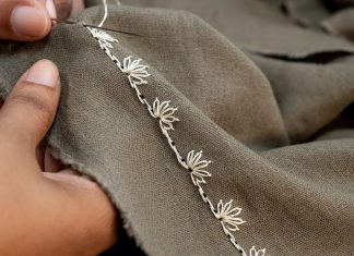 Çiçekli El Nakışı Kenar Süsü Yapılışı - Nakış - basit kenar oyaları el nakışı modelleri ve yapılışı elde nakış modelleri elde nakış teknikleri