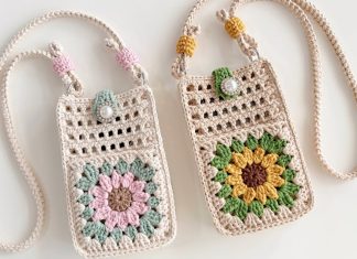 Motifli Telefon Çantası - Örgü Modelleri - kolay telefon çantası yapımı telefon kılıfı örgü modelleri yapılışı tığ işi tığ işi telefon kılıfı