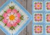 Papatya Kare Motif Yapımı - Örgü Bebek Battaniyesi Modelleri - anlatımlı örgü bebek battaniyesi kolay kare motif yapımı papatya motif örnekleri tığ işi kare motif örnekleri