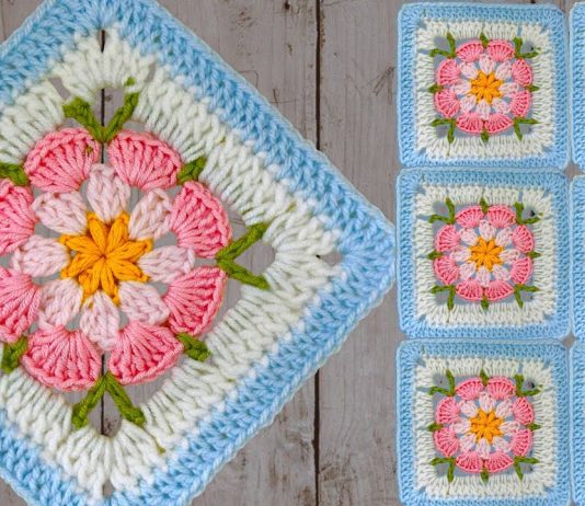 Papatya Kare Motif Yapımı - Örgü Bebek Battaniyesi Modelleri - anlatımlı örgü bebek battaniyesi kolay kare motif yapımı papatya motif örnekleri tığ işi kare motif örnekleri