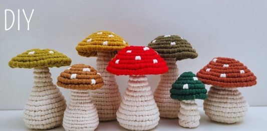 Adım Adım Makrome Mantar Yapımı - Örgü Modelleri - kolay makrome duvar süsü yapımı makrome makrome anahtarlık makrome örgü modelleri makrome süs modern makrome