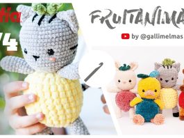 Amigurumi Ananas Kedi Nasıl Örülür? - Amigurumi - amigurumi kedi modelleri amigurumi kedi tarifi amigurumi ücretsiz tarifler kolay örgü kedi yapımı