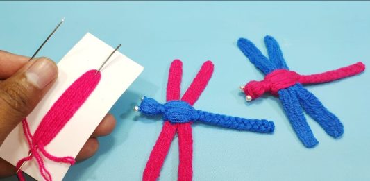 Kartonla Yusufçuk Nasıl Yapılır? - Örgü Modelleri - ince iple neler yapılır iple yapılabilecek kolay şeyler kendin yap projeleri parça ipleri değerlendirme