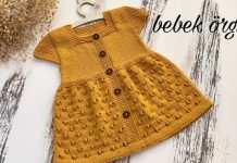 Kız Bebek Örgü Elbise Yapımı - Bebek Örgü Modelleri - bebek örgü elbise kız bebek örgü elbise anlatımlı kız bebek örü elbise modelleri