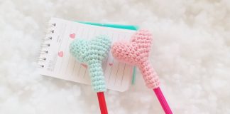 Amigurumi Kalp Kalem Süsü Yapımı - Amigurumi - amigurumi kalem başlığı kalem başlığı süsü kalem başlığı yapımı kalem süsü yapımı