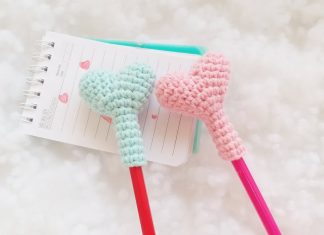 Amigurumi Kalp Kalem Süsü Yapımı - Amigurumi - amigurumi kalem başlığı kalem başlığı süsü kalem başlığı yapımı kalem süsü yapımı