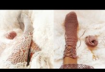 Bağcıklı Uzun Çorap Yapılışı - Patik Modelleri - en kolay örgü çorap patik patik çorap örgü modelleri tığ işi çorap modelleri tığ işi çorap modelleri anlatımlı tığ işi çorap örnekleri