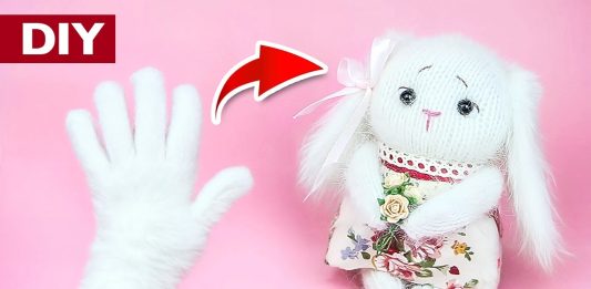 Eldivenden Tavşan Nasıl Yapılır? - Dikiş - el yapımı oyuncak eldivenden neler yapılır eldivenden oyuncak eldivenden oyuncak nasıl yapılır