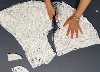 Eski Dantel Masa Örtüsünden Yelek Nasıl Yapılır? - Dikiş - dantel yelek yapımı eski dantel geri dönüşüm eski dantellerden bluz yapımı eski dantellerden ne yapılır tığ işi dantel yelek örnekleri