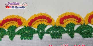 Karanfil Kenar Oyası Yapılışı - Örgü Modelleri - basit kenar oyaları dantel kenar oyası masa örtüsü kenar oyası tığla kenar modelleri yün kenar oyaları