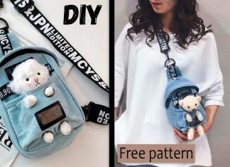 Kore Tarzı Askılı Çanta Nasıl Dikilir? - Dikiş - kumaş çanta dikimi kumaş çanta dikimi modelleri kumaş çanta modelleri ve yapılışları peluş çanta çoçuk