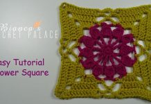 Çiçekli Kare Motif Nasıl Örülür? - Örgü Bebek Battaniyesi Modelleri - el örgü battaniye örgü battaniye bebek tığ işi tığ örgü battaniye