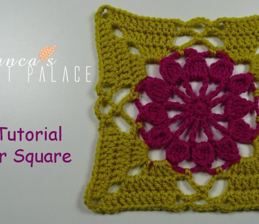 Çiçekli Kare Motif Nasıl Örülür? - Örgü Bebek Battaniyesi Modelleri - el örgü battaniye örgü battaniye bebek tığ işi tığ örgü battaniye