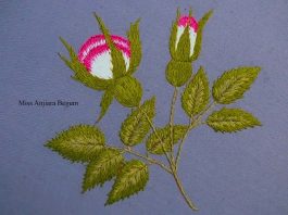 El Nakışı Gül Deseni Nasıl Yapılır? - Nakış - basit el nakışı basit el nakışı çalışmaları basit el nakışı örneği el nakışı salon takımı modelleri