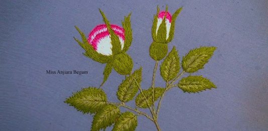 El Nakışı Gül Deseni Nasıl Yapılır? - Nakış - basit el nakışı basit el nakışı çalışmaları basit el nakışı örneği el nakışı salon takımı modelleri