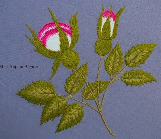 El Nakışı Gül Deseni Nasıl Yapılır? - Nakış - basit el nakışı basit el nakışı çalışmaları basit el nakışı örneği el nakışı salon takımı modelleri